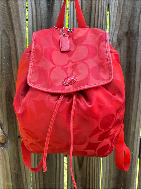 Coach Handbags - Coach backpack red🎒